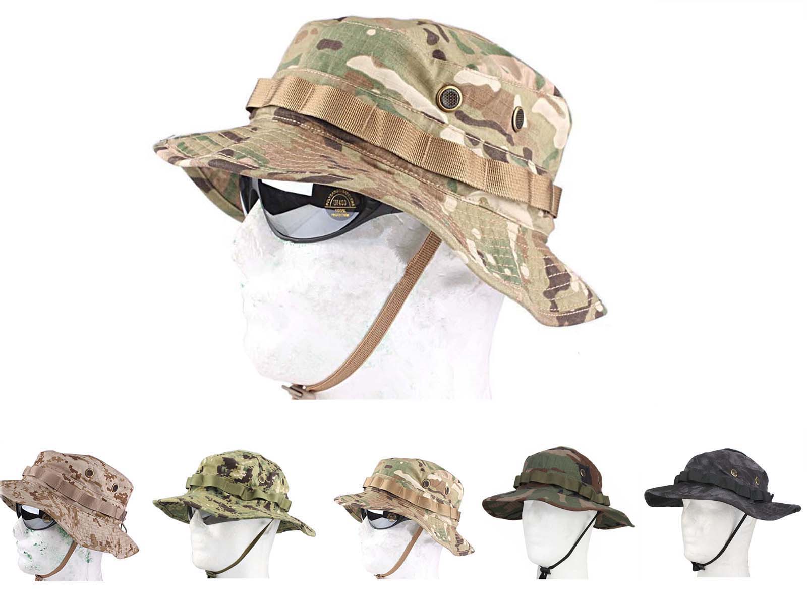 Boonie Hat Tactical - หมวกบูนี่ยุทธวิธี Emersongear EM8740, หมวกปีกกว้างสำหรับการต่อสู้กลางแจ้ง, หมวกกันแดดสำหรับกิจกรรมกลางแจ้ง เช่น