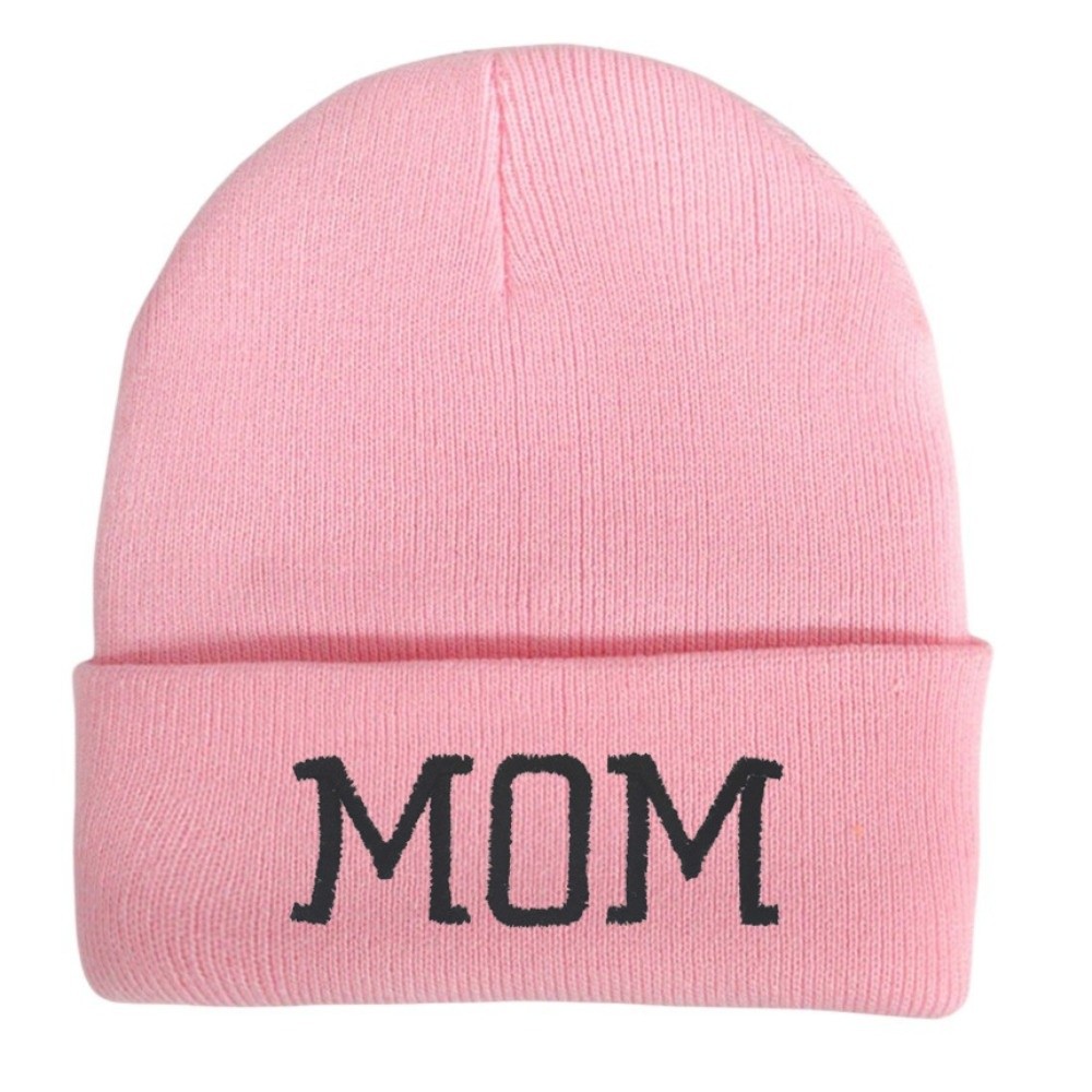Beanie Cuffed Knit - หมวกบีนนี่คู่รักแบบยืดได้ นุ่มสบาย สำหรับฤดูหนาว ปักลายตัวอักษร ของขวัญสำหรับคู่รัก รุ่น