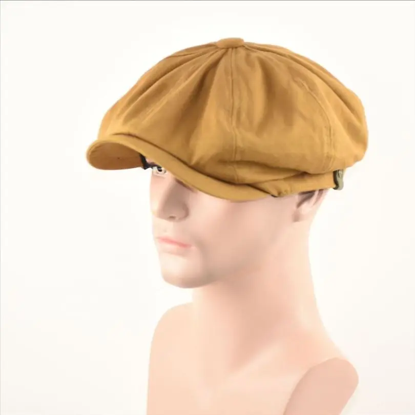 Newsboy Cap Ivy - หมวกแก๊ปทรงนิวส์บอยสำหรับผู้ชายไซส์ใหญ่ ผ้าฝ้าย 100% สไตล์แกตสบี้ ไอวี่ กอล์ฟ
