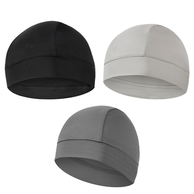 Skull Cap Helmet Liner - ฤดูร้อนบางBreathableตาข่ายSkull Beanieหมวกดูดซับเหงื่อหมวกกีฬาภายใต้หมวกกันน็อกMoisture Wicking Quickแห้งหมวกขี่จักรยาน