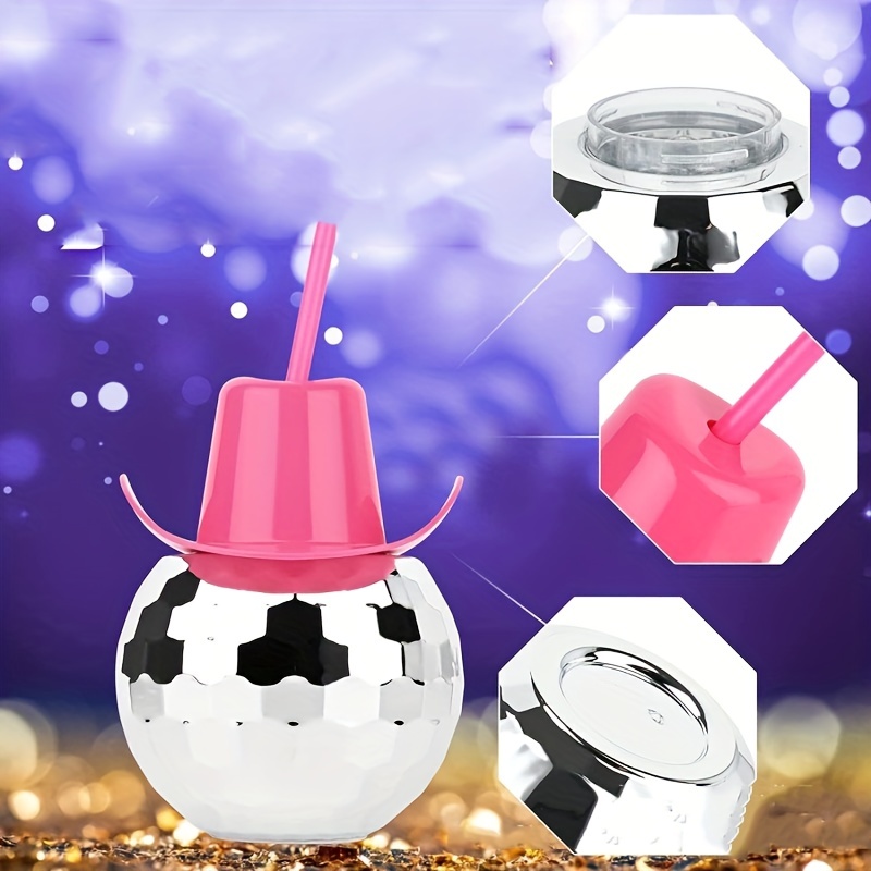 แก้วน้ำทรงหมวกคาวบอยแบบดิสโก้บ - Cowboy Hat Straw บทวิจารณ์และราคา