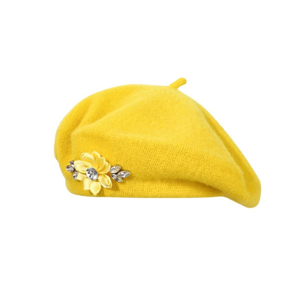 หมวกเบเร่ต์ขนสัตว์สีพื้นเรียบห - Beret French Wool บทวิจารณ์และราคา