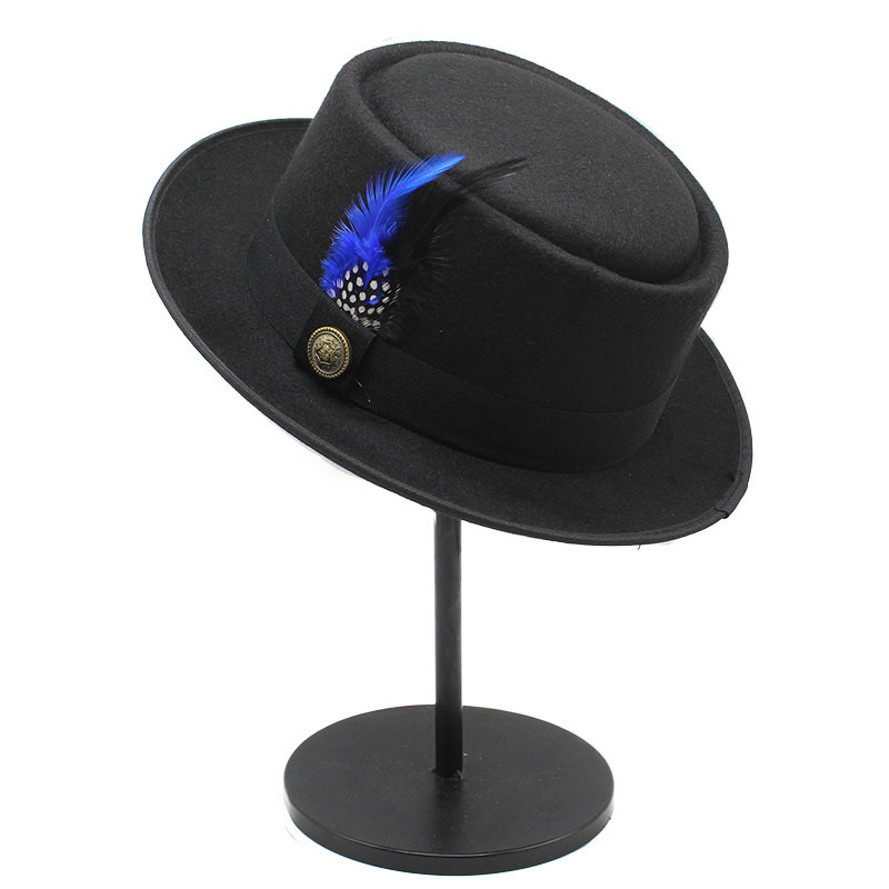 หมวกพายหมูวินเทจหมวกขนสัตว์ปีก - Fedora Hat Wool บทวิจารณ์และราคา