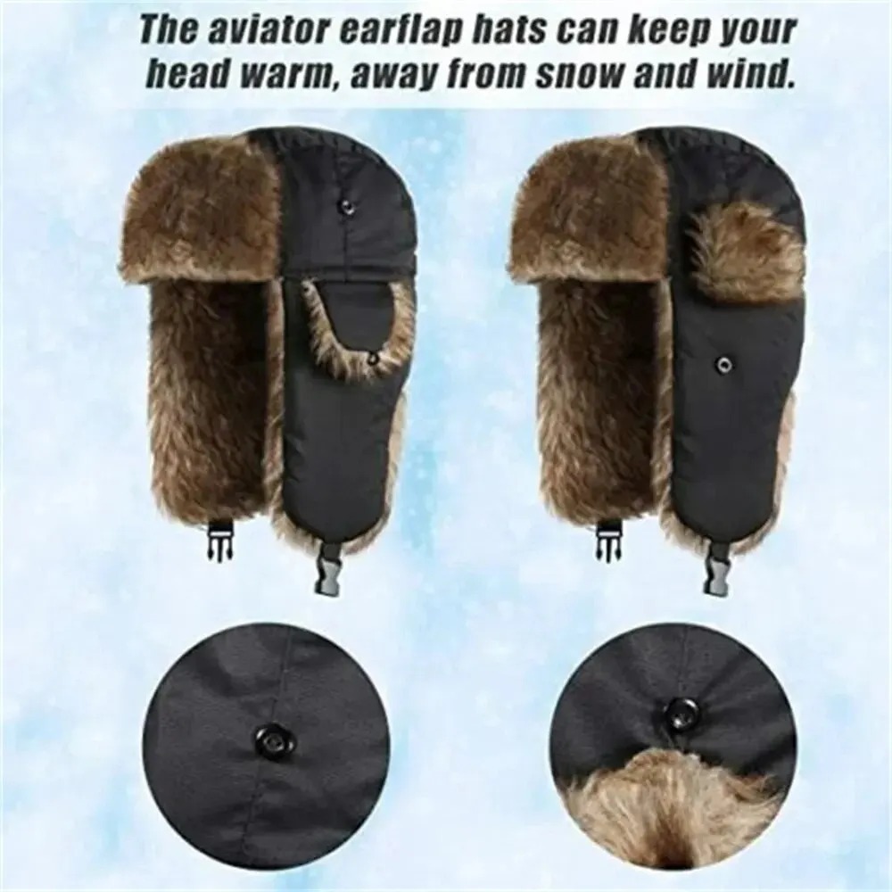 หมวกกันหนาวแบบรัสเซียสำหรับผู้ - Winter Trapper Hat บทวิจารณ์และราคา