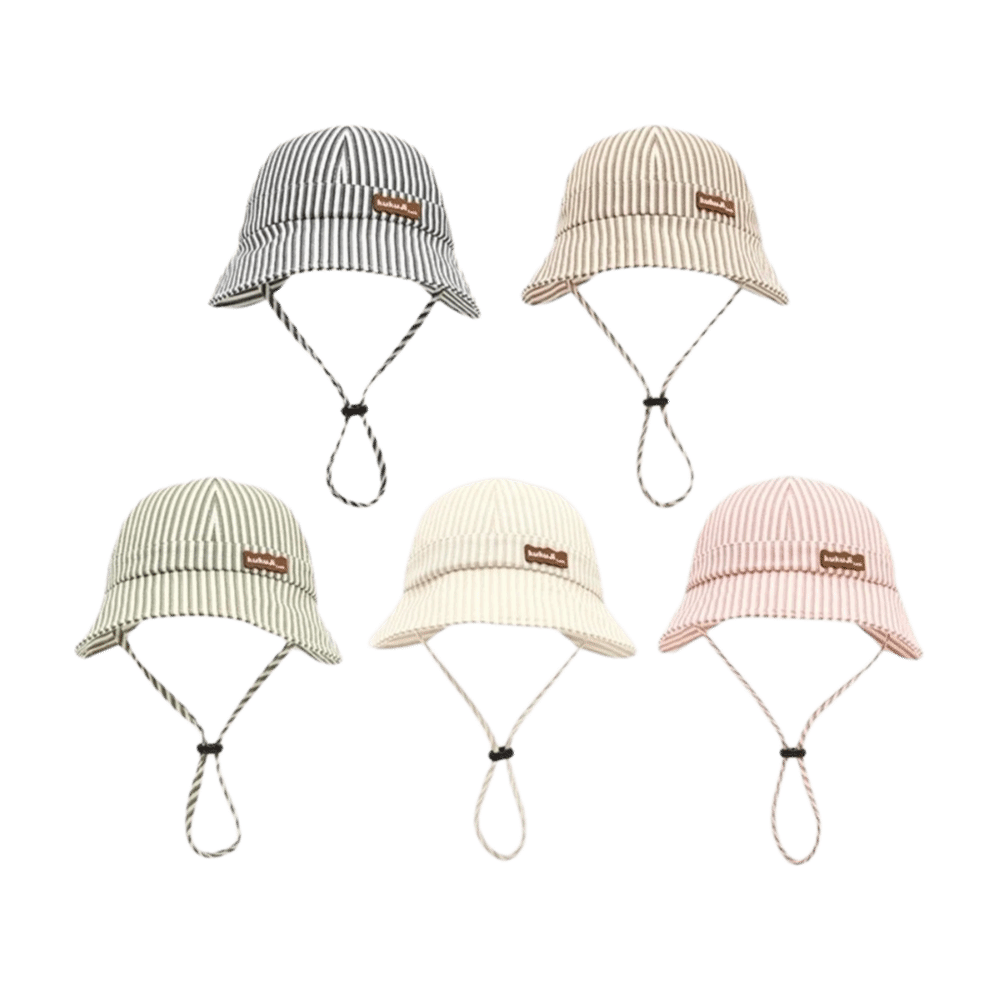 หมวกบักเก็ตเด็กแบบใหม่ลายทาง ป - Sun Hat Wide Brim บทวิจารณ์และราคา