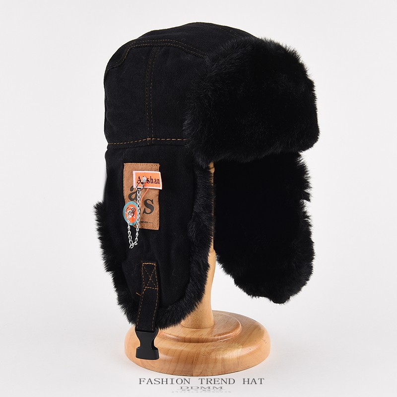หมวกกันหนาวสำหรับผู้ชายและผู้ห - Trapper Hat Ear Flap บทวิจารณ์และราคา