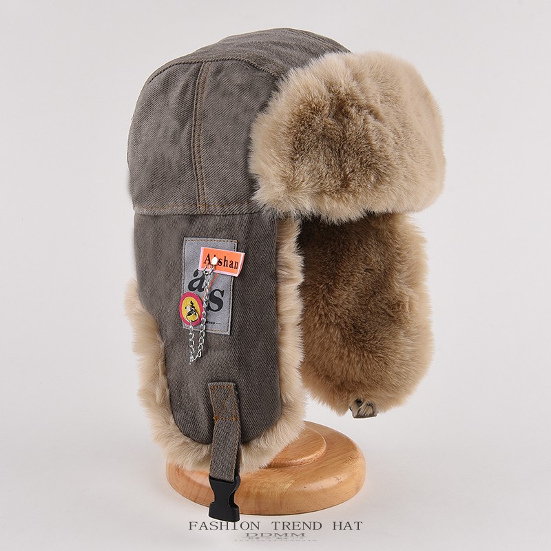 หมวกกันหนาวสำหรับผู้ชายและผู้ห - Trapper Hat Ear Flap บทวิจารณ์และราคา