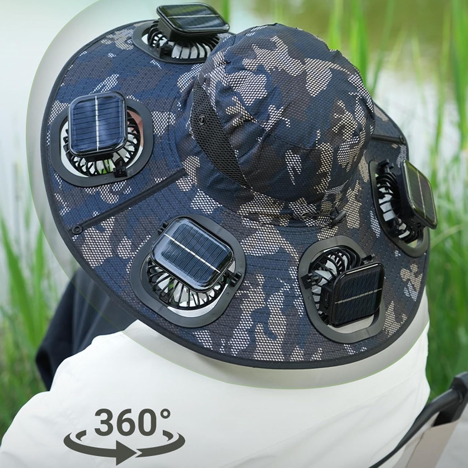 หมวกพัดลมพลังงานแสงอาทิตย์ 6 ใ - Visor Sun Hat บทวิจารณ์และราคา