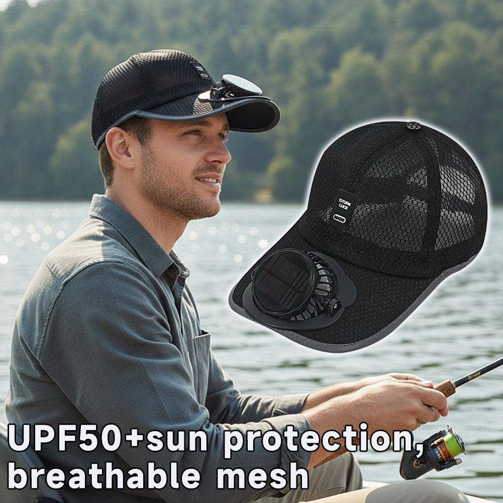 หมวกเบสบอลตาข่ายพร้อมพัดลมพลัง - Golf Cap Dad บทวิจารณ์และราคา