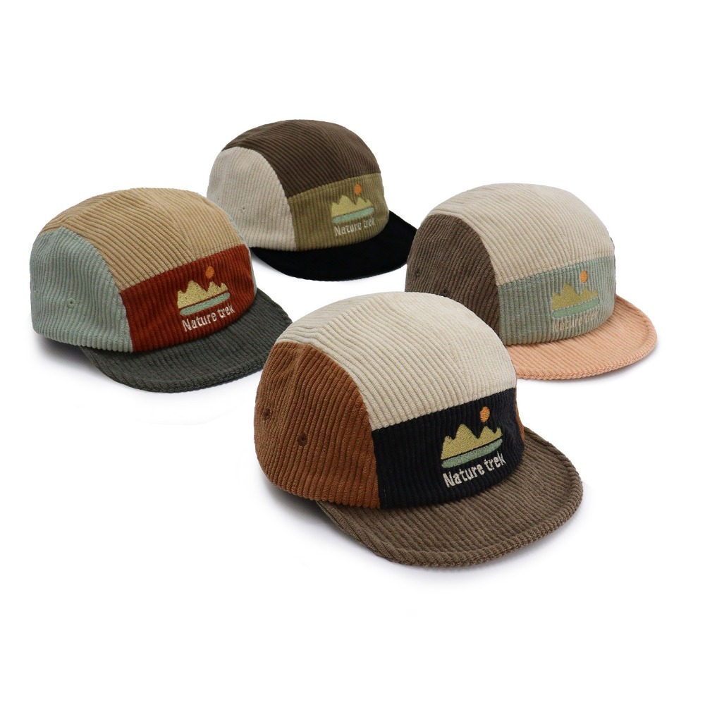หมวกแก๊ป 5 แผง ปีกสั้น สำหรับผ - Corduroy Cap 5 Panel บทวิจารณ์และราคา