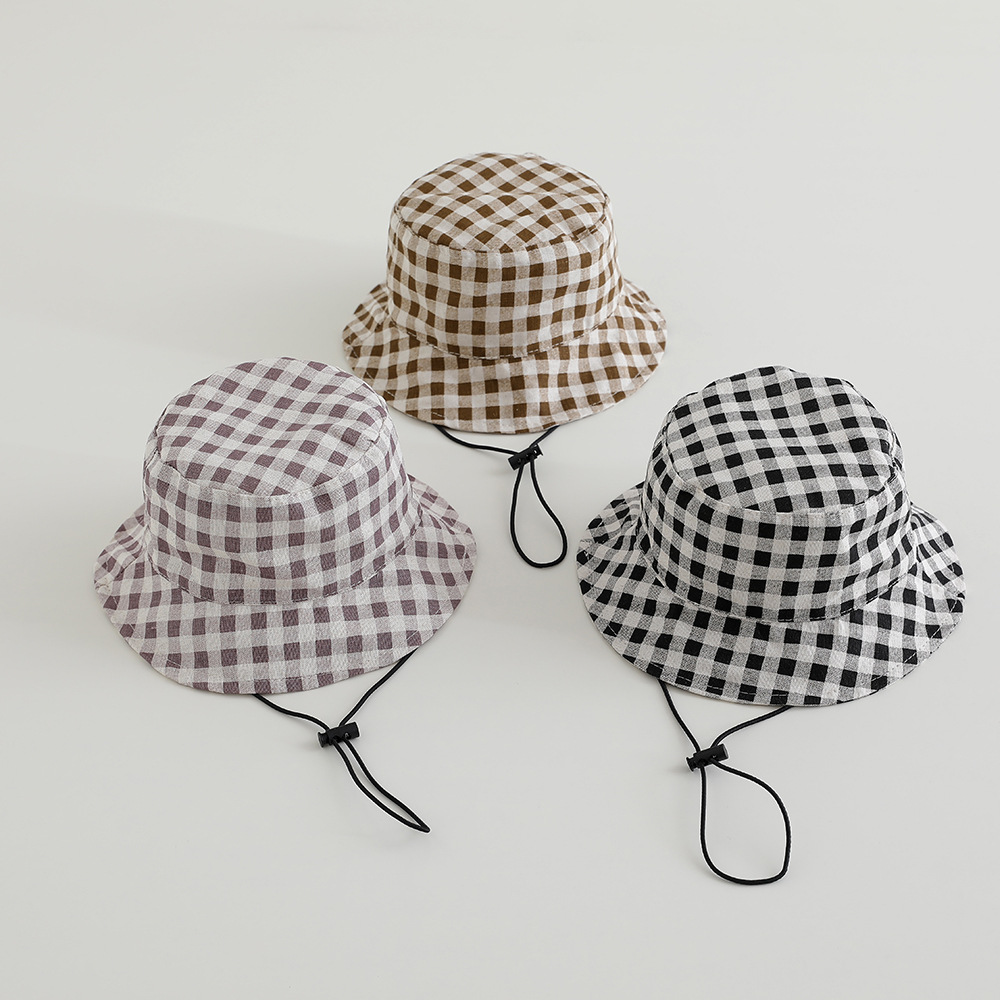 หมวกปีกกว้างลายสก็อตสำหรับเด็ก - Bucket Hat Cotton บทวิจารณ์และราคา