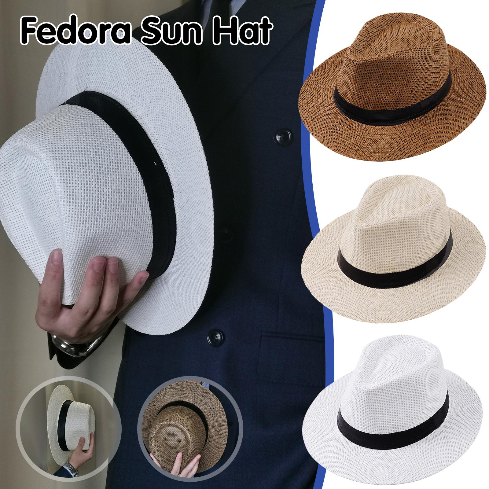 หมวกปานามาฟางสำหรับผู้ชาย แฟชั - Cowboy Hat Straw บทวิจารณ์และราคา