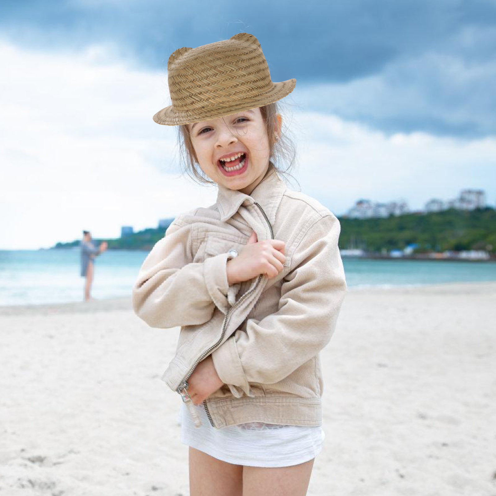 หมวกปีกกว้างสำหรับเด็ก ทำจากฟา - Sun Hat Wide Brim บทวิจารณ์และราคา