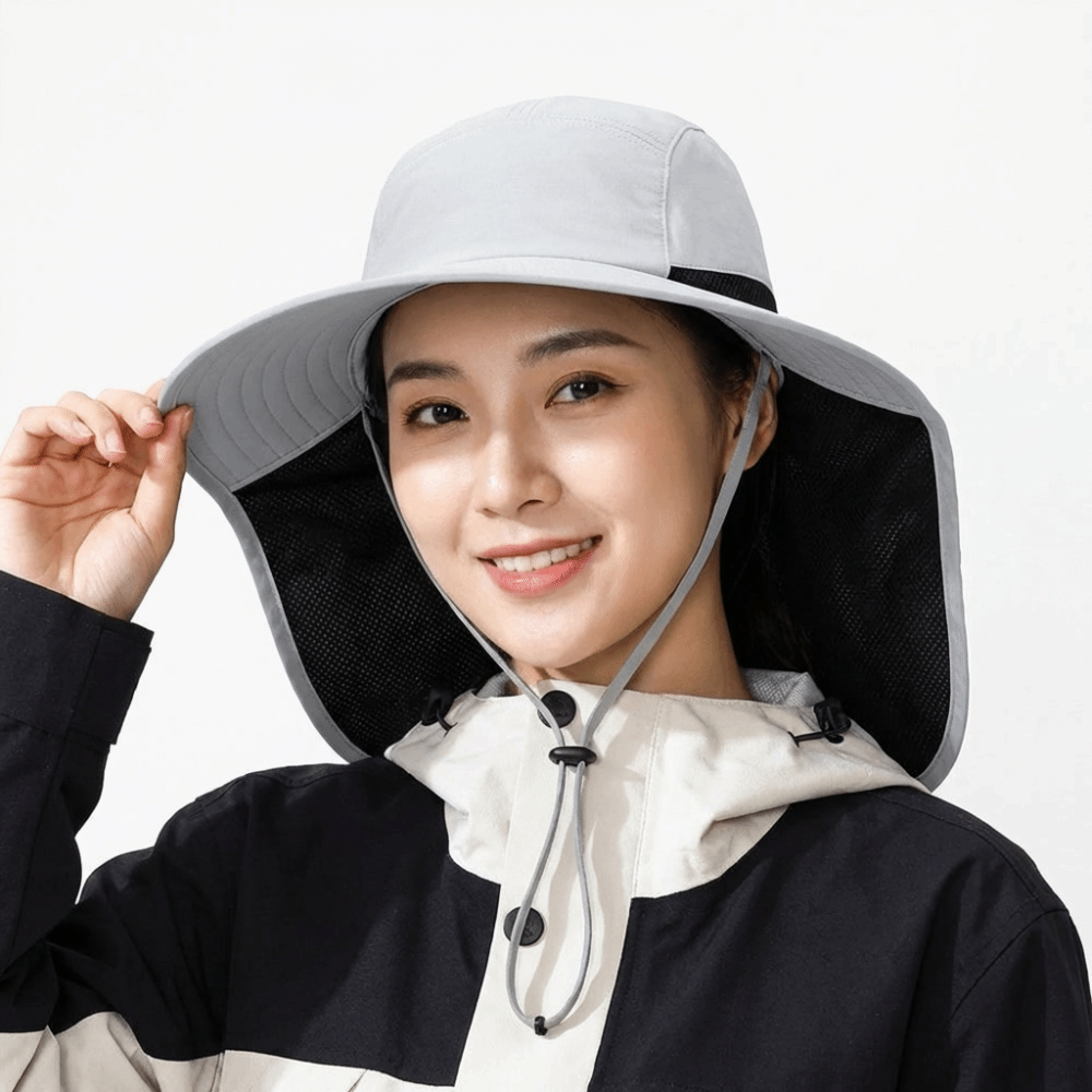 หมวกกันแดดปีกกว้างแบบเรียบง่าย - Bucket Hat Cotton บทวิจารณ์และราคา