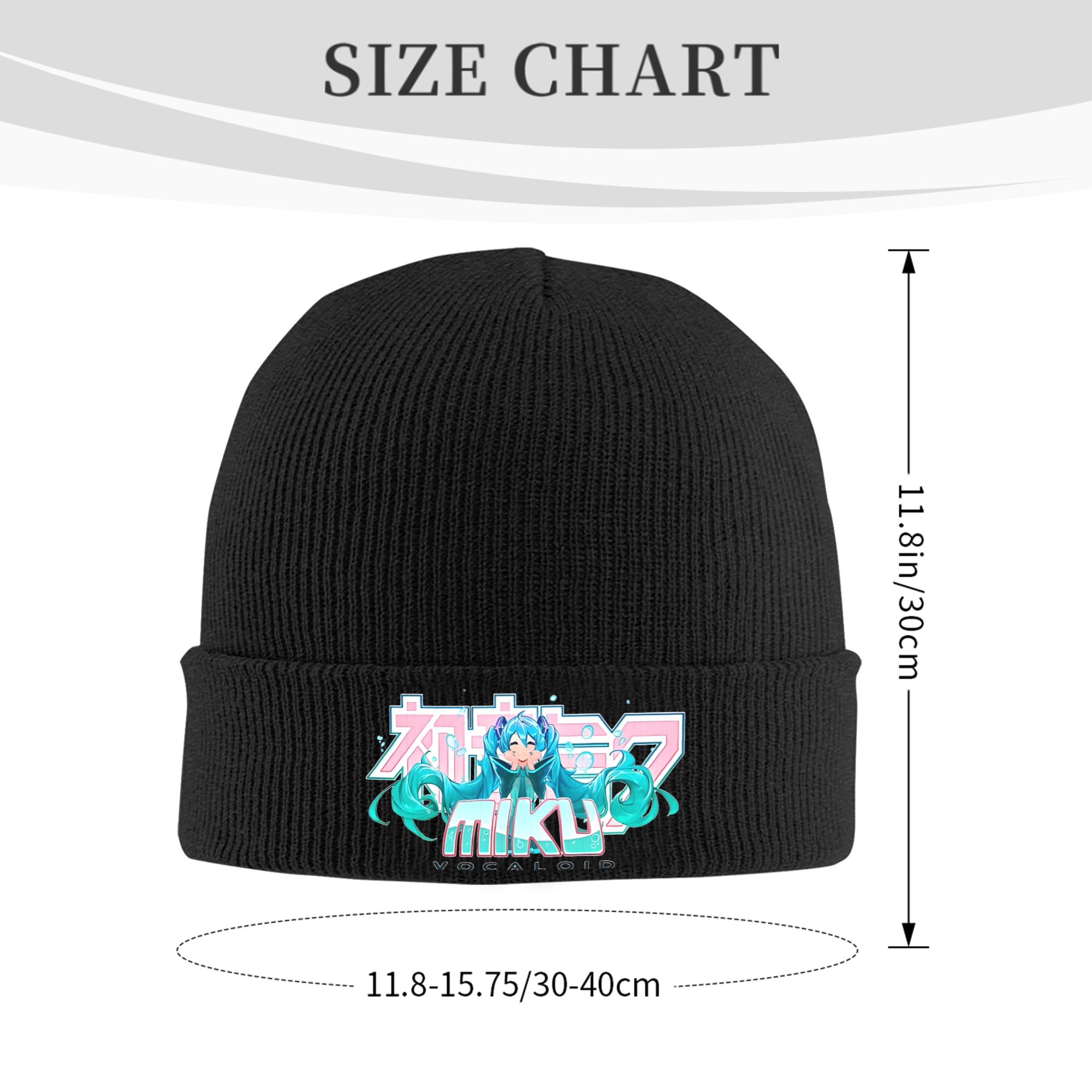 หมวกไหมพรมฮัตสึเนะ มิคุ แบบมีข - Beanie Cuffed Knit บทวิจารณ์และราคา