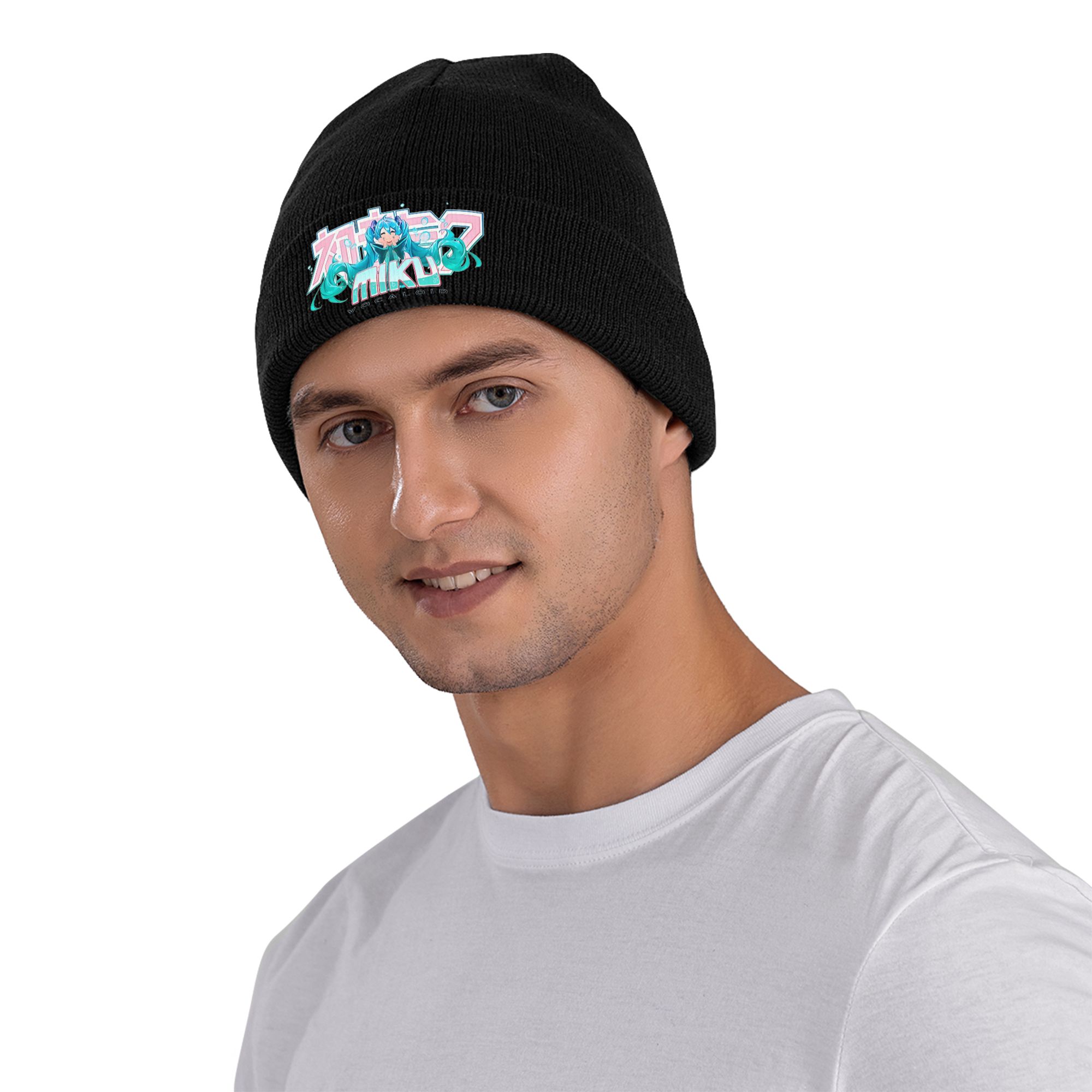 หมวกไหมพรมฮัตสึเนะ มิคุ แบบมีข - Beanie Cuffed Knit บทวิจารณ์และราคา