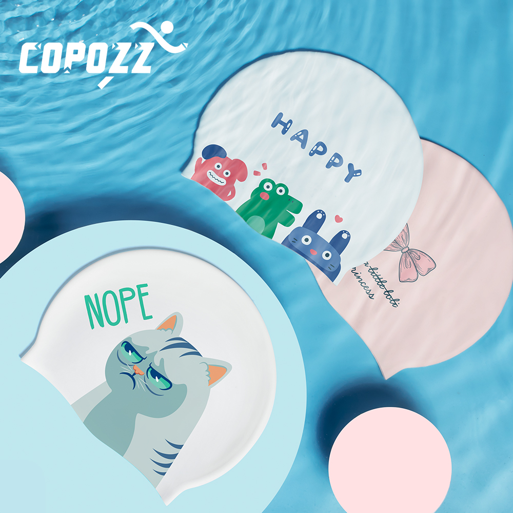 COPOZZ กีฬาทางน้ําผู้หญิงผู้ชา - Swim Hat Silicone บทวิจารณ์และราคา
