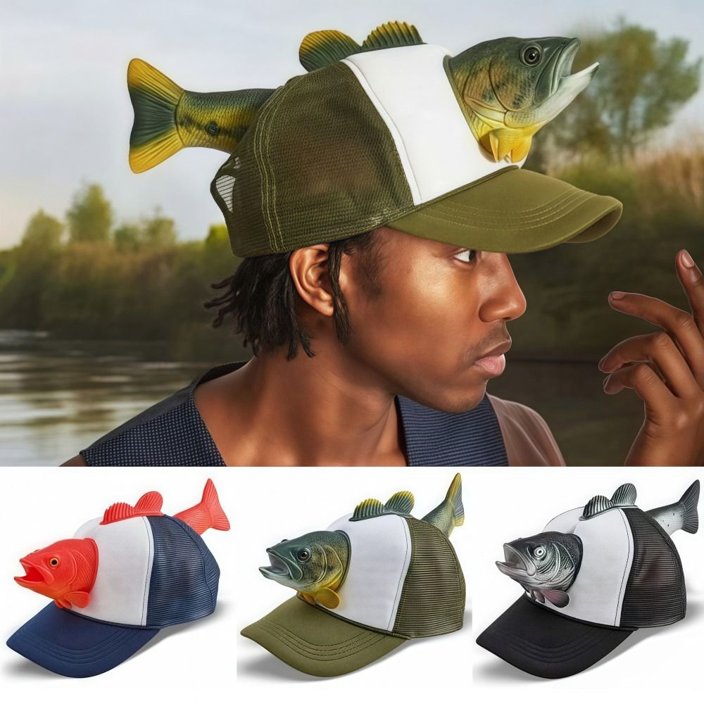 หมวกแก๊ปตาข่ายลายปลา 3 มิติ ตล - Trucker Cap Mesh บทวิจารณ์และราคา