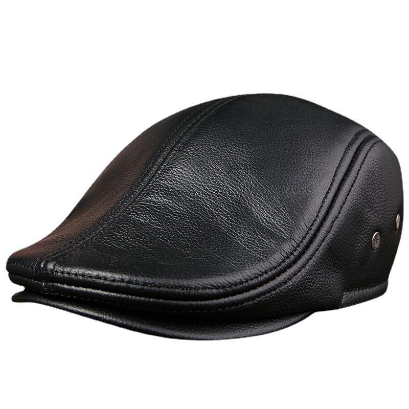 ของแท้ Cowhide หนังผู้ชาย Bere - Baseball Cap Structured บทวิจารณ์และราคา