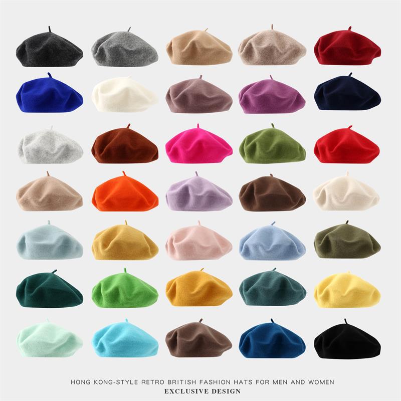หมวกเบเร่ต์ขนาดใหญ่สำหรับผู้หญ - Beret French Wool บทวิจารณ์และราคา