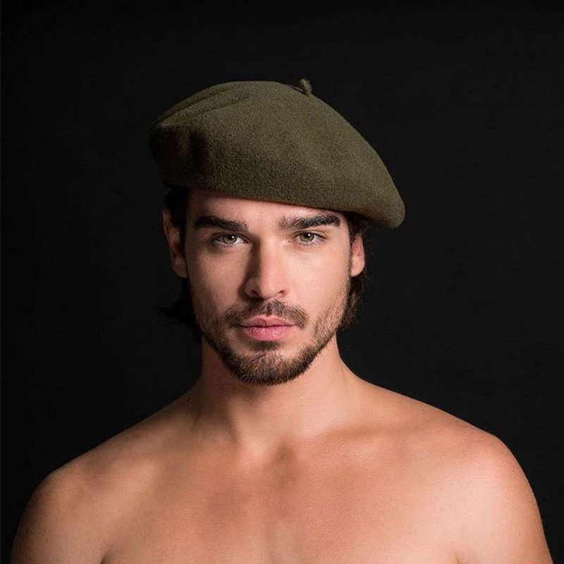 ผู้ชายผู้หญิงกองทัพทหารทหารหมว - Beret French Wool บทวิจารณ์และราคา