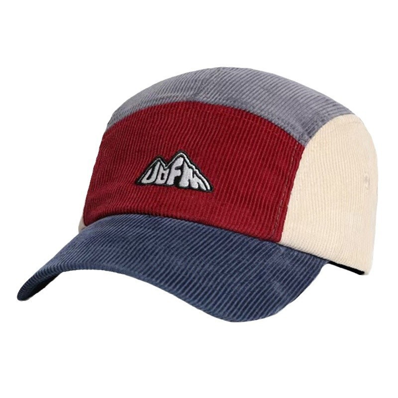 หมวกแก๊ปทรงวิเซอร์ 5 แผง ผ้าลู - Corduroy Cap 5 Panel บทวิจารณ์และราคา