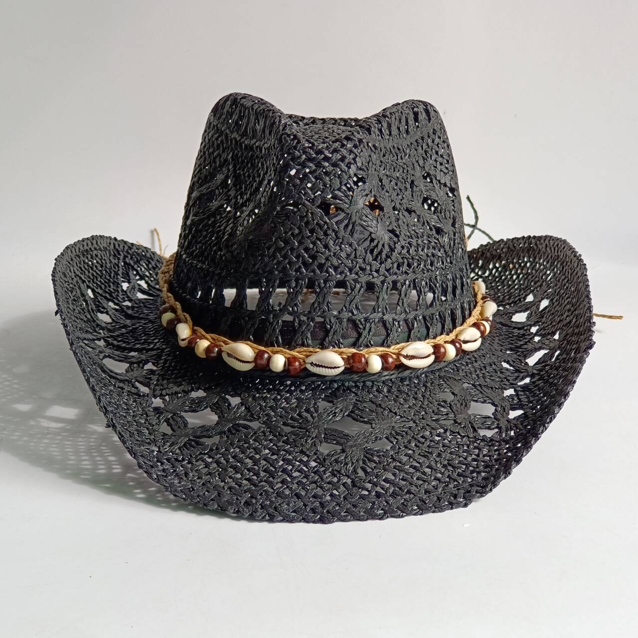 หมวกฟางฤดูร้อนชายหาด ผู้หญิง ผ - Cowboy Hat Straw บทวิจารณ์และราคา