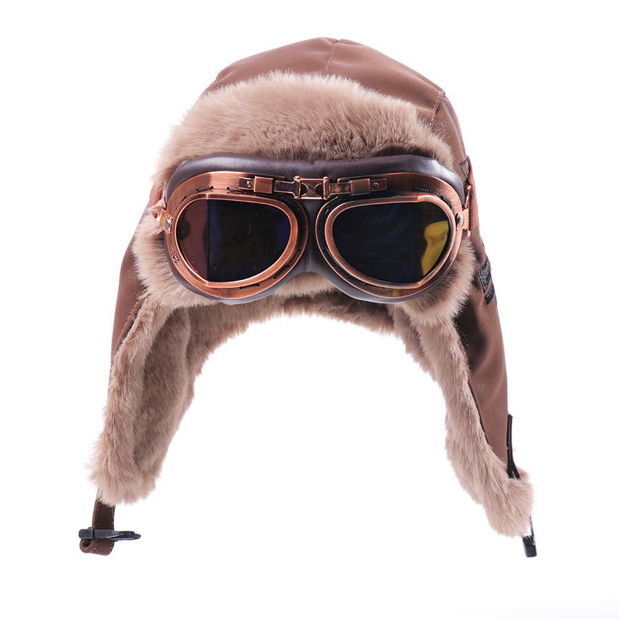 หมวกนักบินวินเทจสไตล์ฮาร์ลีย์ส - Trapper Hat Ear Flap บทวิจารณ์และราคา