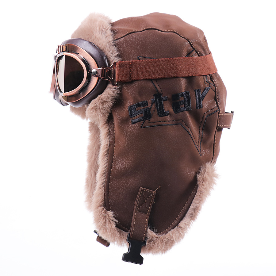 หมวกนักบินวินเทจสไตล์ฮาร์ลีย์ส - Trapper Hat Ear Flap บทวิจารณ์และราคา