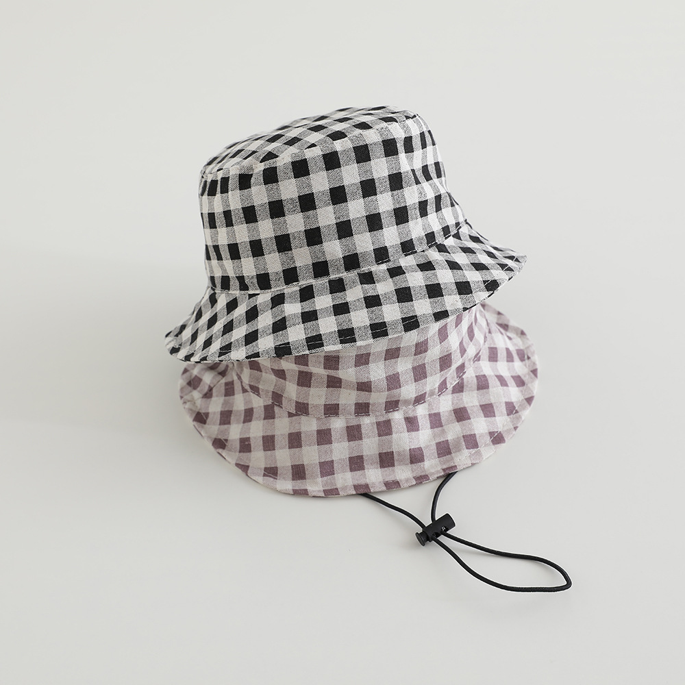 หมวกปีกกว้างลายสก็อตสำหรับเด็ก - Bucket Hat Cotton บทวิจารณ์และราคา