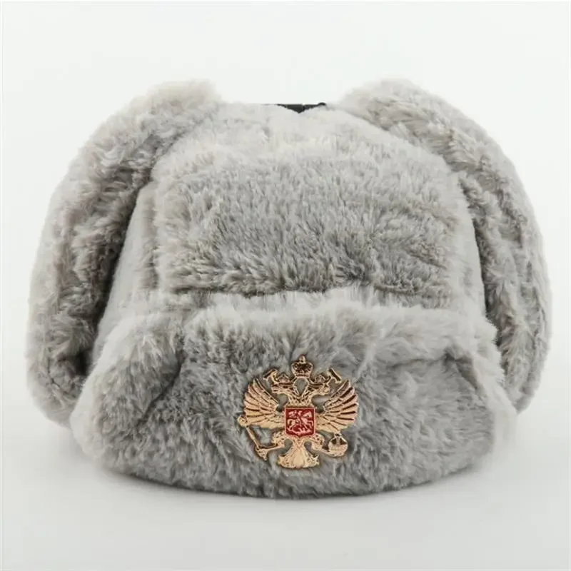 หมวกอูชานกาแบบโซเวียตสำหรับผู้ - Winter Trapper Hat บทวิจารณ์และราคา