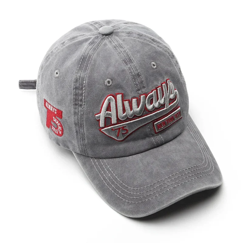 หมวกเบสบอลวินเทจแบบซักล้างได้  - Dad Hat Cotton บทวิจารณ์และราคา