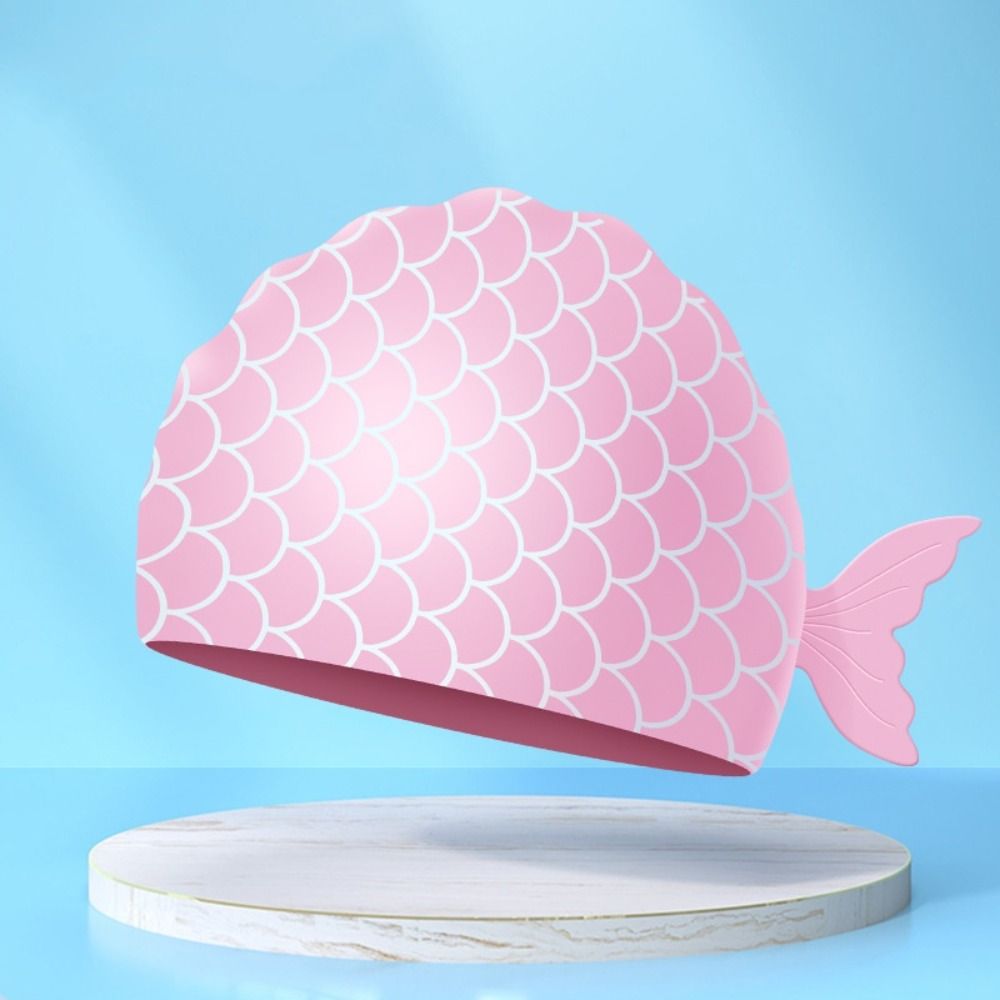หมวกว่ายน้ำเด็ก ลายการ์ตูน น่า - Swim Hat Silicone บทวิจารณ์และราคา
