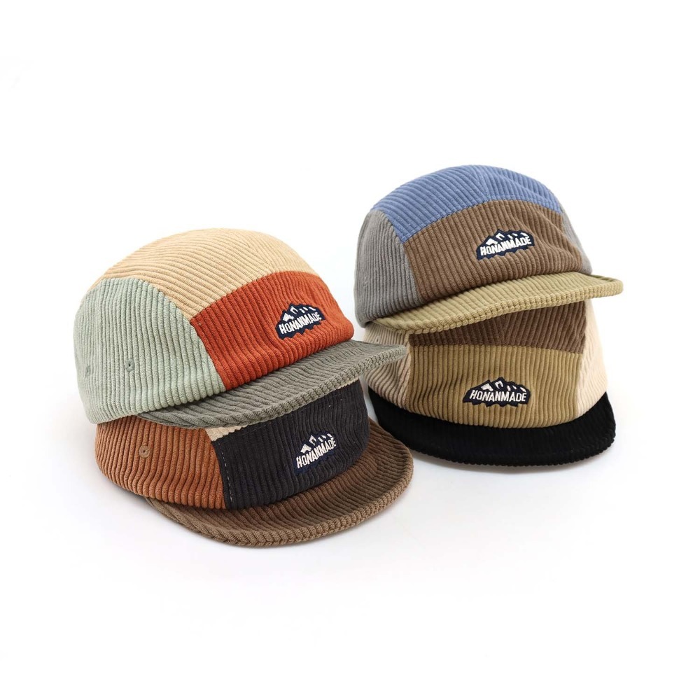 หมวกแก๊ป 5 แผง ปีกสั้น ผ้าคอร์ - Corduroy Cap 5 Panel บทวิจารณ์และราคา