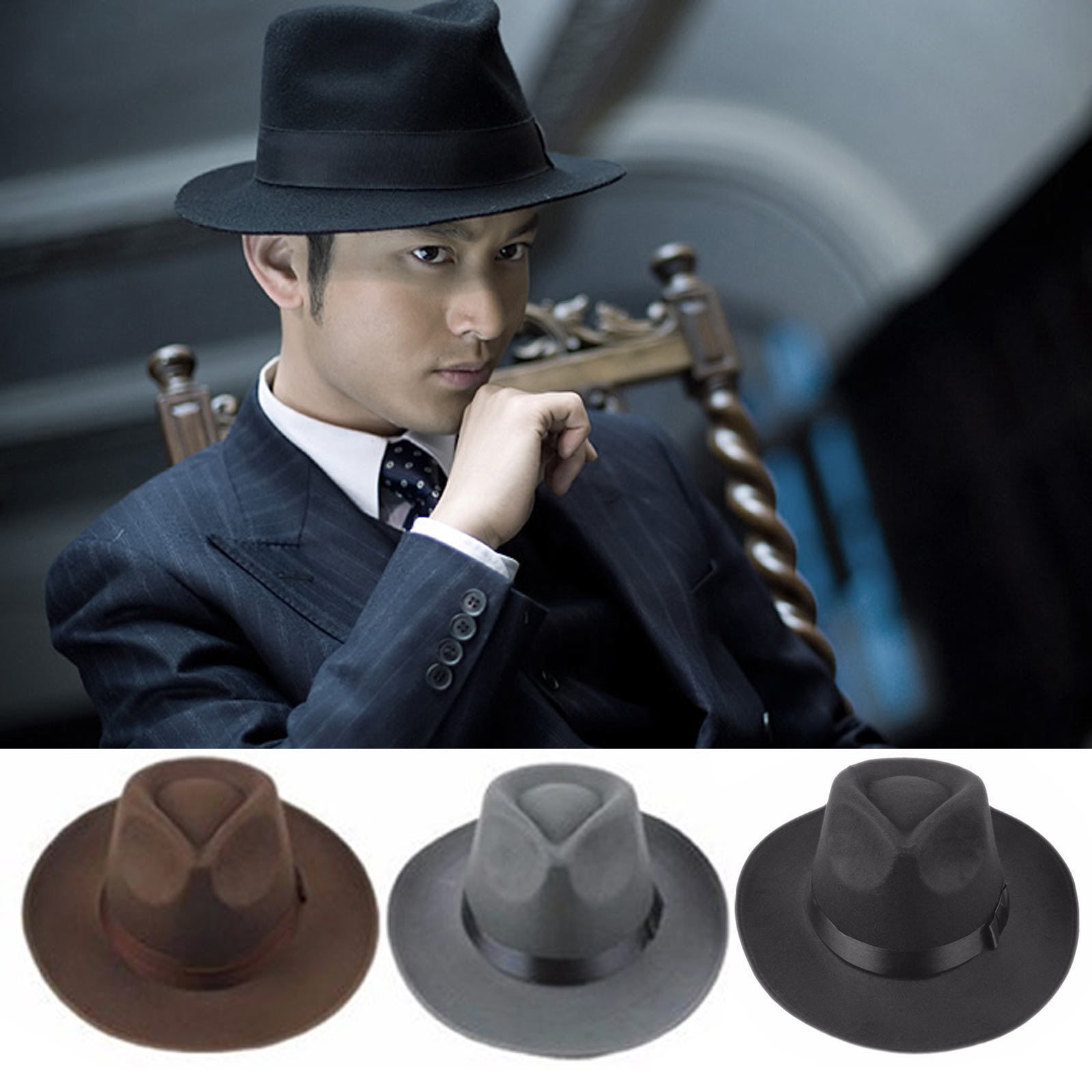 มาถึงใหม่ล่าสุด Unisex ผู้ใหญ่ - Fedora Hat Wool บทวิจารณ์และราคา