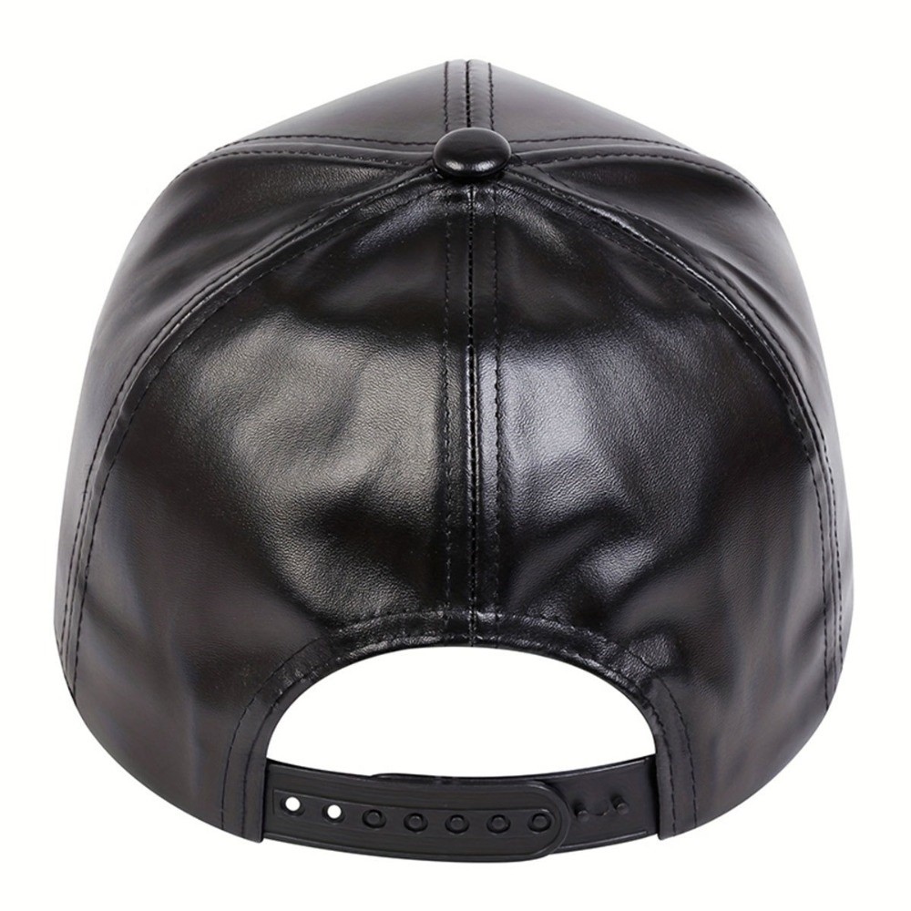 หมวกเบสบอลแฟชั่น PU แบบเรียบ ห - Baseball Cap Structured บทวิจารณ์และราคา