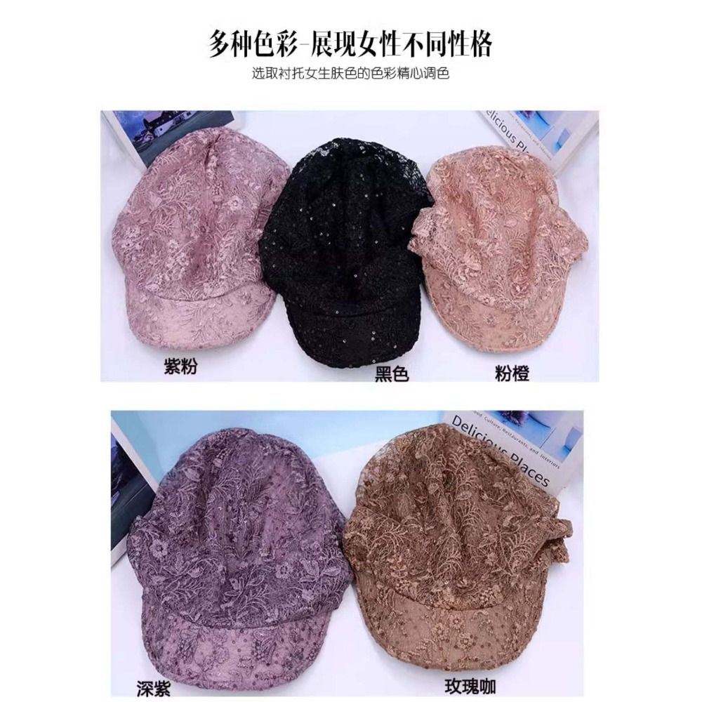 หมวกบีนนี่ปักลายดอกไม้แบบโปร่ง - Baseball Cap Structured บทวิจารณ์และราคา