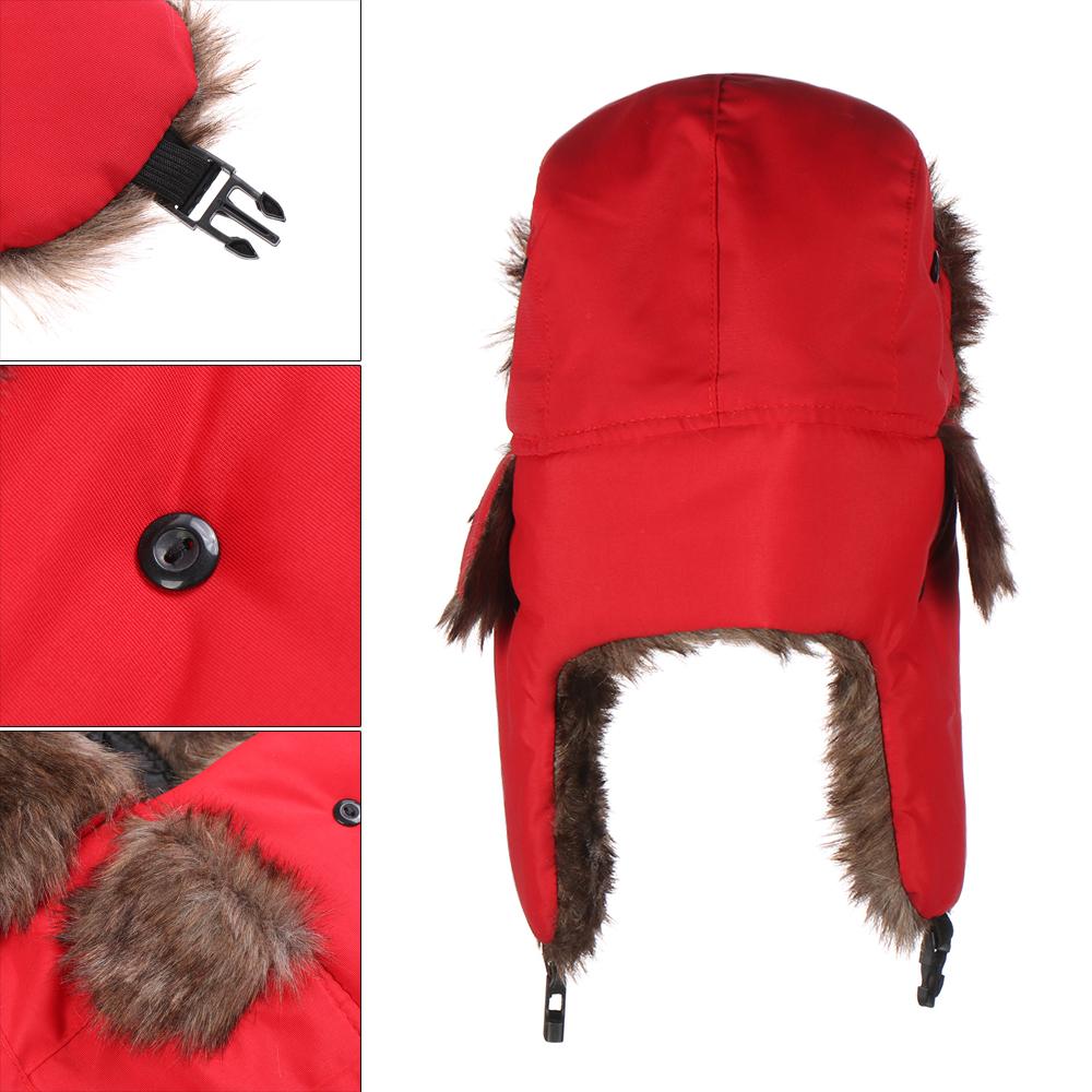 หมวกไหมพรมสำหรับผู้ชายและผู้หญ - Winter Trapper Hat บทวิจารณ์และราคา
