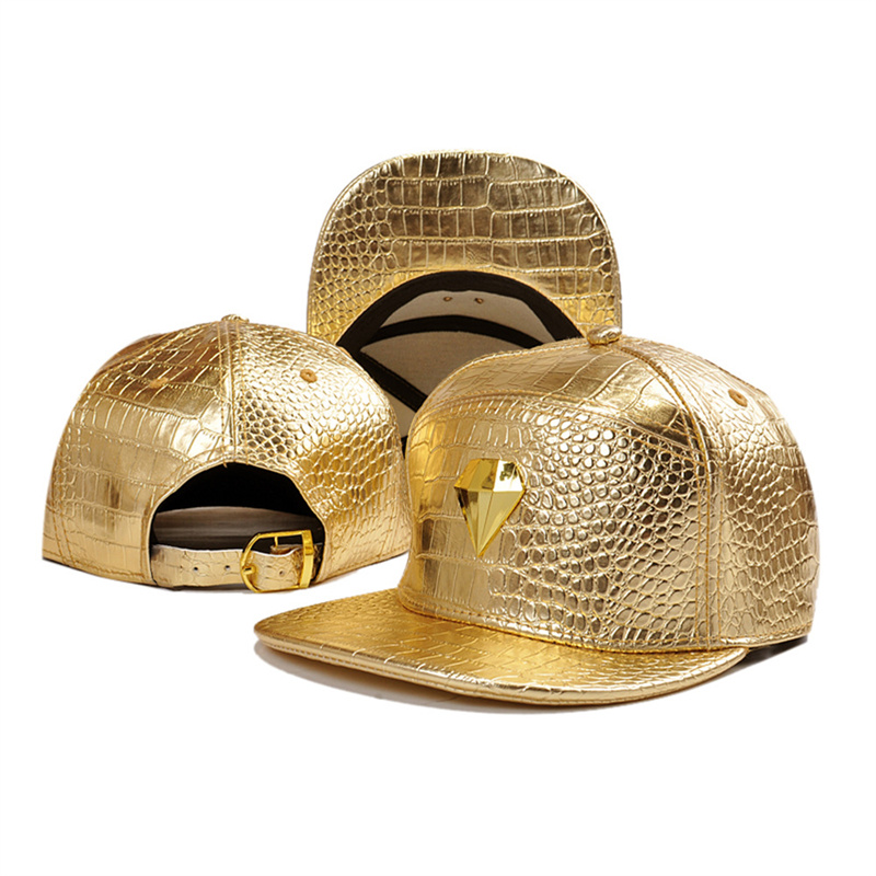 หมวกเบสบอลหนังลายจระเข้แฟชั่นใ - Baseball Cap Structured บทวิจารณ์และราคา