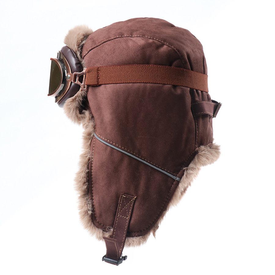 หมวกนักบินวินเทจพร้อมแว่นตา หม - Winter Trapper Hat บทวิจารณ์และราคา
